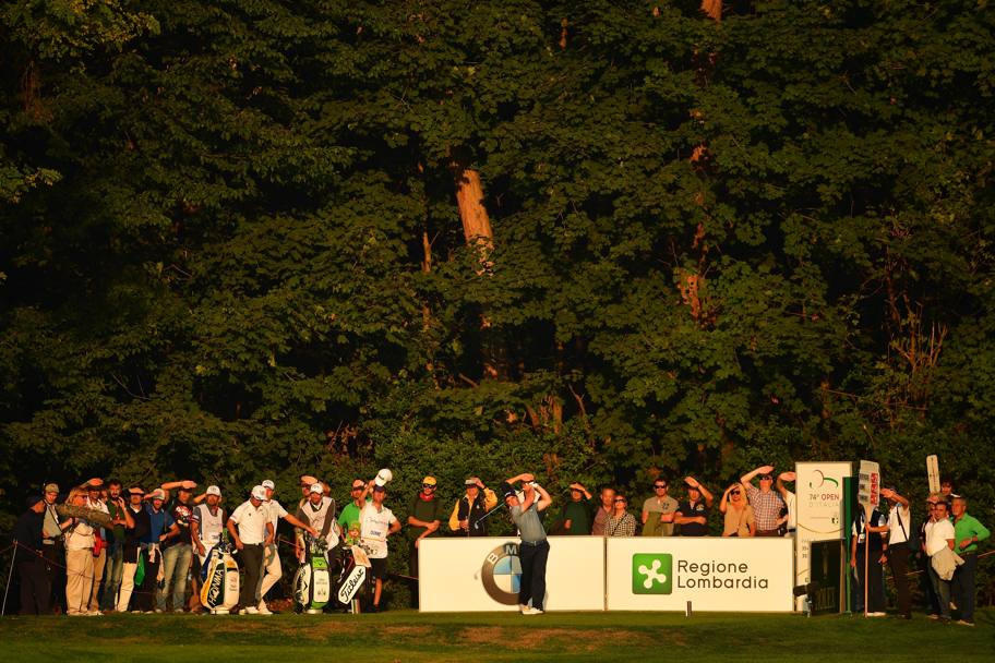 L&#39;irlandese Paul Dunne colpisce contro sole (Getty Images)